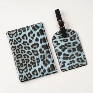 <b>Leopard</b> <b>Print</b> Passport Protective Cover Travel Passport Holder Wallet Gift PU Leather Passport Cover with Luggage Tag - Product Image 4