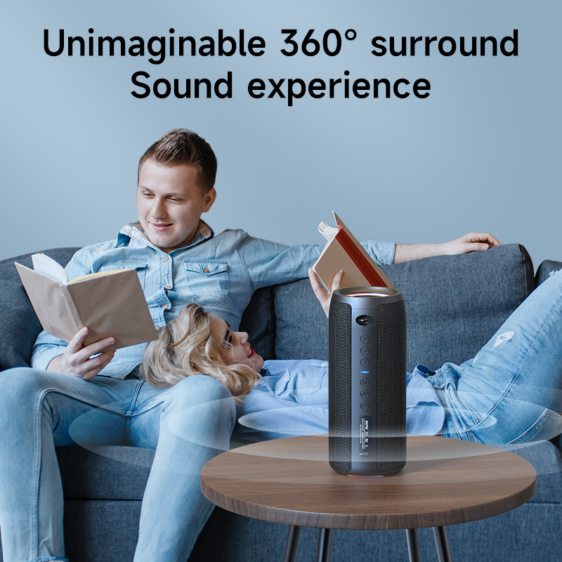 ZEALOT S51 PRO 40W Portable Wireless Speakers IPX7 Waterproof Stereo Pairing for Shower with RGB LED Lighting AUX Communication · image 4