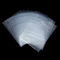 Pochettes plates transparentes en plastique recyclables pour vêtements, vente en gros pour usines et usage domestique (normes UE)