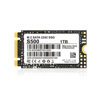 قرص صلب داخلي M.2 2242 NGFF SATA SSD فائق النحافة بسعة من 128 جيجابايت إلى 2 تيرابايت بسرعة 6 جيجابت في الثانية لاستبدال أقراص HDD في أجهزة الكمبيوتر المكتبية والمحمولة