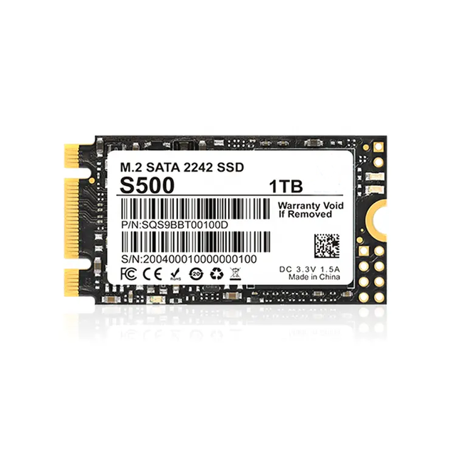 M.2 2242 NGFF SATA SSD Internal Ultra-Slim 128GB to 2TB 6Gbps NGFF State Drive for Desktop Laptop Notebook HDD Replacement