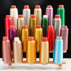 115g 3200M/Roll Metallic Embroidery Crochet Knitting Yarn Cross Stitch Metallic Yarn Threads Embroidery Threads