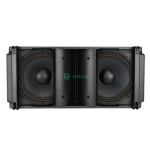 DQINFOS DQ-LA210 Enceinte Line Array Passive 2x10" Basses, Tweeter Néodyme 75mm, 500W de Puissance Maximale, 8 Ohms, Stéréo, Boîtier <span class=keywords><strong>en</strong></span> <span class=keywords><strong>Bois</strong></span> Rectangulaire - Product Image 1