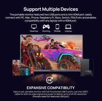 Arzopa A3C PRO 13.3 pouces OLED 1080P FHD Full HD Gaming Portable moniteur écran Extender pour ordinateur portable Mobile moniteur Portable
