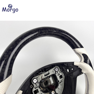 Volante da Corsa in Fibra di Carbonio Forgiata per Interni Auto <span class=keywords><strong>Mercedes</strong></span>-Benz AMG C-CLASS C300 C63 E-CLASS E350 E63 Personalizzabile - Product Image 4