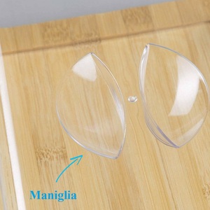 Planche à fromage en bambou avec couvercle transparent 24x18.5x8.5 cm pour servir et ranger - Product Image 5
