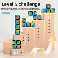 Cubo Mágico Transformable, Juguete de Rompecabezas Divertido para Adolescentes y Adultos
