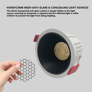 Plafonnier <span class=keywords><strong>LED</strong></span> carré encastré anti-éblouissement tout aluminium pour éclairage intérieur - Vente directe usine - Product Image 1