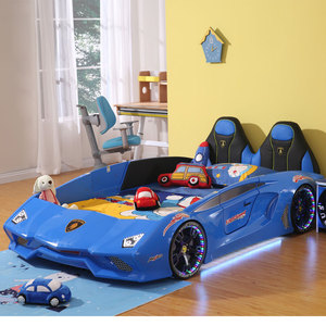 ชุดเตียงเด็กไม้ทนทาน รูปทรง<span class=keywords><strong>รถ</strong></span>ยนต์ - Product Image 2