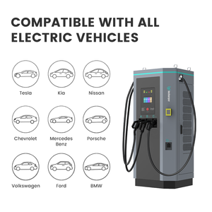 Chargeur rapide DC EV à trois prises pour voiture CCS Gbt Chademo 60kw 120 kw Station de charge pour véhicule électrique public avec <span class=keywords><strong>borne</strong></span> POS - Product Image 5