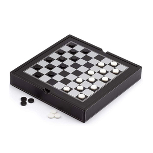 Promozionale di Fascia Alta di Lusso 3 <span class=keywords><strong>in</strong></span> 1 Pedine <span class=keywords><strong>in</strong></span> <span class=keywords><strong>Legno</strong></span> <span class=keywords><strong>in</strong></span> Pelle <span class=keywords><strong>Backgammon</strong></span> e Scacchiera Giochi Da Tavolo Set - Product Image 5
