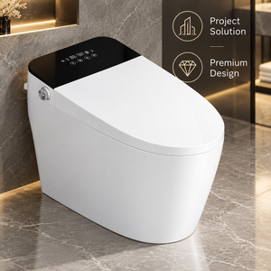 WC intelligent de luxe avec bidet électrique, cuvette de toilette en céramique entièrement automatique et connectée - Product Image 1