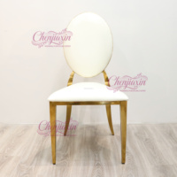 Chaises de mobilier commercial en gros avec pieds en acier inoxydable brillant pour hôtels, mariages, salles à manger, tables et chaises de fête, chaises d'événement