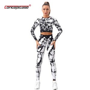 Vêtements d'entraînement <span class=keywords><strong>Tie</strong></span> <span class=keywords><strong>Dye</strong></span>, vêtements <span class=keywords><strong>de</strong></span> Gym, Fitness, Yoga, vêtements <span class=keywords><strong>de</strong></span> Sport, Sexy, ensemble <span class=keywords><strong>de</strong></span> Leggings <span class=keywords><strong>de</strong></span> Yoga pour femmes - Product Image 2