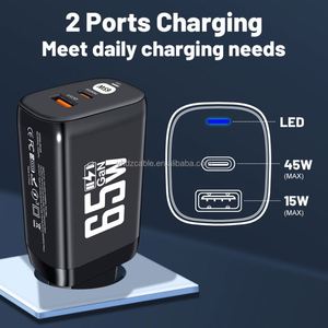 2024 New PD65W <b>Charging</b> Head QC3.0 Charger Computer Laptop Adapter Travel Mobile Phone USB <b>C</b> for iPhone 14 15 16 - Product Image 3