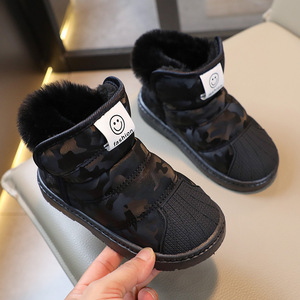 Scarponi <span class=keywords><strong>da</strong></span> <span class=keywords><strong>neve</strong></span> con fodera in pile per stivali di cotone invernali impermeabili per ragazze scarpe di cotone per bambini - Product Image 6