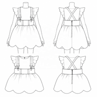 Vêtements pour poupées BJD personnalisés OEM/ODM en gros pour poupées BJD, vêtements en coton de haute qualité pour poupées BJD 1/8 (corps nu)