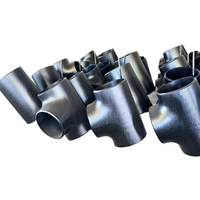 Connecteur de tube coudé à 90 degrés, raccords à trois voies pour pipelines industriels (matériau personnalisé avec revêtement antirouille) Norme ANSI