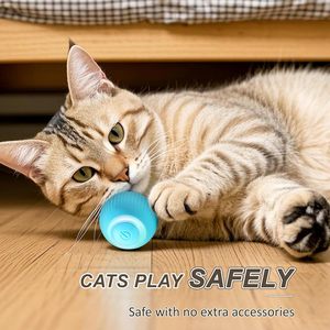 Luxury Smart Interactive Cat <b>Ball</b> Toy with <b>LED</b> Lights Rechargeable & Eco-Friendly Automatic Rolling <b>Ball</b> for Indoor Use - Product Image 4