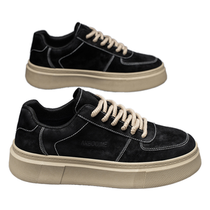 M0833 Zapatillas Deportivas para Hombre, Diseño Nuevo, Transpirables, Impermeables, con Soporte de Arco, Suela Gruesa, Color Negro, Casuales, para Primavera, Precio Bajo - Product Image 1