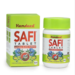 Comprimé Hamdard Safi pour une peau saine et éclatante |   Pack de 1 |   Purificateur de sang naturel |   Anti-bactérien et Détoxifiant - 60 Comprimés - Product Image 1