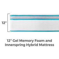 Matelas en mousse à mémoire de forme en gel dans une boîte Matelas king Size Matelas d'hôtel 5 étoiles en mousse Twin Double Queen Full