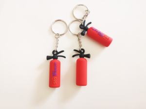 พวงกุญแจยางรูปถังดับเพลิง 3 มิติ พวงกุญแจแบบนิ่ม พีวีซี  พร้อมโลโก้สั่งทำได้ - Product Image 6