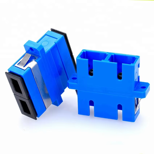 FTTH Duplex SC để SC màu xanh lá cây màu xanh 2 cổng sợi quang <span class=keywords><strong>Adapter</strong></span> với nắp bụi - Product Image 4