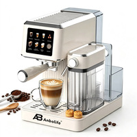 Cafetera Espresso Compacta Anbolife de 20 Bares con Tanque de Leche, Protección Contra Sobrecalentamiento y Sobrepresión, Fabricación OEM