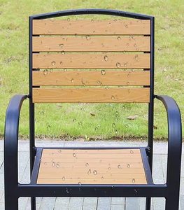 Balcone esterno in legno di plastica per esterni impermeabile e protezione solare sedia a dondolo esterna in legno di plastica per il tempo libero all'aperto - Product Image 5