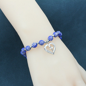 Simple Rosary <strong>Bracelets</strong> with <strong>Large</strong> Pendant Rose Flower Prayer <strong>Beads</strong> <strong>Bracelets</strong> Jewelry for Women and Men - Product Image 3