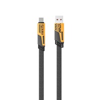 Cable de Carga Súper Rápida PD de 65 W, 4 en 1, Tipo C y USB, con Malla de Nailon y 2 Puertos para Teléfonos IOS y Android