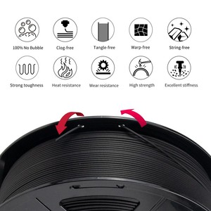OEM/ODM ISANMATE New Released Strong Durable PA6 Filament Nylon PA6 Carbon Fiber Filament 1.75 MM <strong>1KG</strong> Spool - Product Image 5