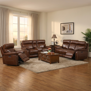 Fauteuil inclinable <span class=keywords><strong>électrique</strong></span> à double moteur, zéro espacement mural, cuir marron - Product Image 6