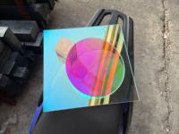 3mm 5mm Epaisseur Acrylique Cercle Iridescent Colorful Decorative Disc Plates Iridescent Acrylic Round Sheet
