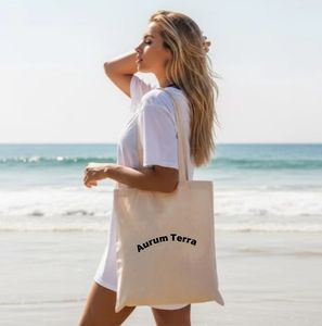 Sac de courses en toile de coton réutilisable écologique de conception tendance, vente chaude, avec logo personnalisé imprimé - Product Image 2