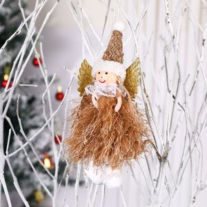 Ornement de Noël en tissu ange fille mignon, fait main, à suspendre, pour décorations d'arbre, vente en gros, petites commandes acceptées pour les vendeurs Etsy et Amazon - Product Image 2
