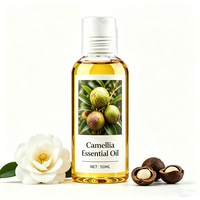 Huile Essentielle de Graine de Camélia Multi-Usages pour le Visage, le Corps et les Cheveux – Mélange Biologique d'Huile de Vitamine E pour Peaux Sèches – Huiles Essentielles Végétales