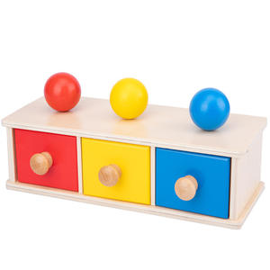 Boîte à Tiroirs <span class=keywords><strong>Montessori</strong></span> en Bois pour Bébé, Aides à <span class=keywords><strong>l</strong></span>'Enseignement Précoce, Jouets Sensoriels d'Apprentissage pour Enfants - Product Image 1