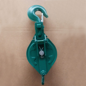 Màu Xanh Lá Cây Màu Sơn Mở Phong Cách Ròng Rọc Ròng Rọc Đơn <span class=keywords><strong>Snatch</strong></span> Khối Với Móc - Product Image 2