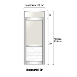 Initial/Final Module Green Mix Custom H2550xl1000 mm Partition Wall <b>Door</b> Aluminum Opal Glass <b>Beads</b> <b>for</b> Custom Bedrooms - Product Image 1