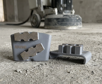 Outil de meulage diamanté EZ Change, segment à double denture personnalisé, bloc abrasif, disque abrasif pour béton, meuleuse HTC