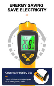 Thermomètre infrarouge GM-550 Super police pistolet de mesure de la température huile de cuisson température hotpot mesure de la température - Product Image 3