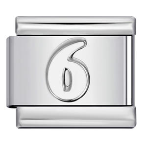 2024 Personalizado brilhante clássico aço inoxidável côncavo e convexo algarismos arábicos DIY italiano módulo pulseira - Product Image 6