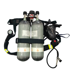 Aparato de respiración SCBA de servicio pesado 4500 PSI con tanques duales de 6.8L y campana de <span class=keywords><strong>escape</strong></span> de emergencia para seguridad industrial de plantas químicas - Product Image 2