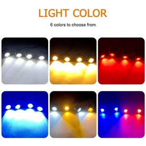 Đèn Mắt Đại Bàng 4LED 16 Chế Độ Đèn <span class=keywords><strong>LED</strong></span> Nhấp Nháy Tự Động Điều Khiển Từ Xa Không Dây Đèn Sương Mù Đèn Chạy Ban Ngày Cho Xe Hơi Đèn Dự Phòng - Product Image 6