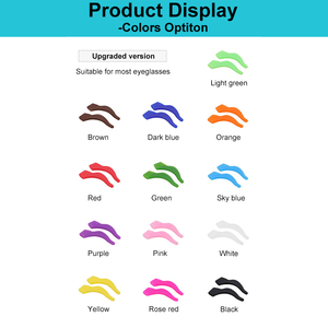 Supports d'oreille antidérapants pour lunettes, en silicone amélioré, attaches souples pour lunettes, crochets de maintien pour lunettes, accessoires, vente en gros, faible MOQ - Product Image 4