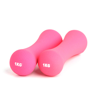 Haltères en forme d'os avec revêtement vinyle 0,5 kg 1 kg 2 kg 3 kg en fonte massif pour entraînement de fitness à domicile, musculation des bras, durables