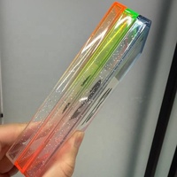Pelindung Kartu TPU Warna Gradasi Campuran Glitter Transparan untuk Kartu TAG, Pelindung Slab, Bumper Pelindung Slab
