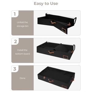 Bolsa de Almacenamiento para Ropa, Mantas y Ropa de Cama, Organizador Plegable con Ventana Transparente, Caja de Almacenamiento Debajo de la Cama con Asa - Product Image 5